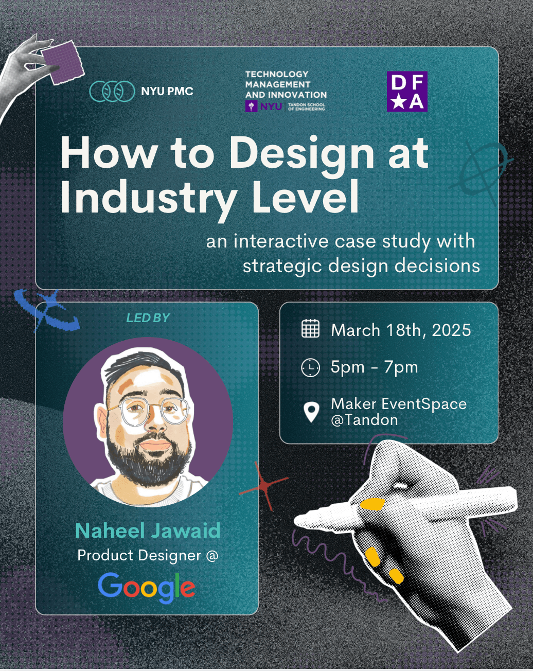 How to Design at Industry Level workshop poster