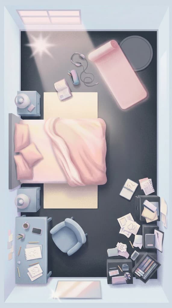 Soft Spot room illustration alternate colorway
